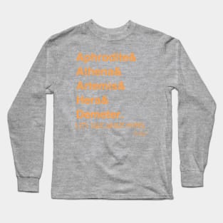 Olympian Goddesses Long Sleeve T-Shirt